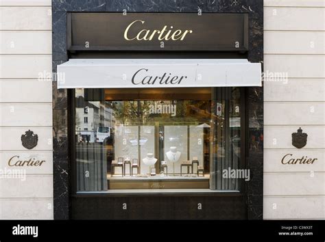 Cartier jewelry store Stockfotos & Bilder 